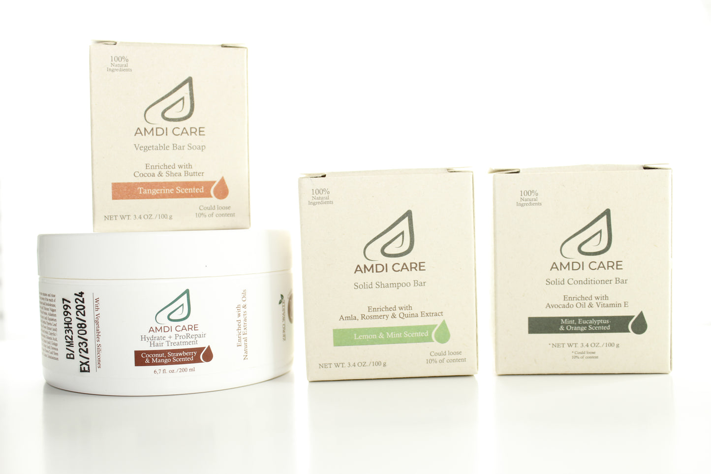 STARTER KIT - SHAMPOO, CONDITIONER, BODY SOAP AND HAIR MASK